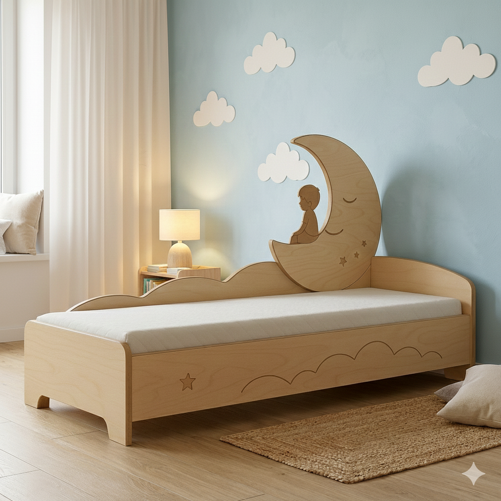 מיטת רצפה מונטסורית - דגם הנסיך הקטן