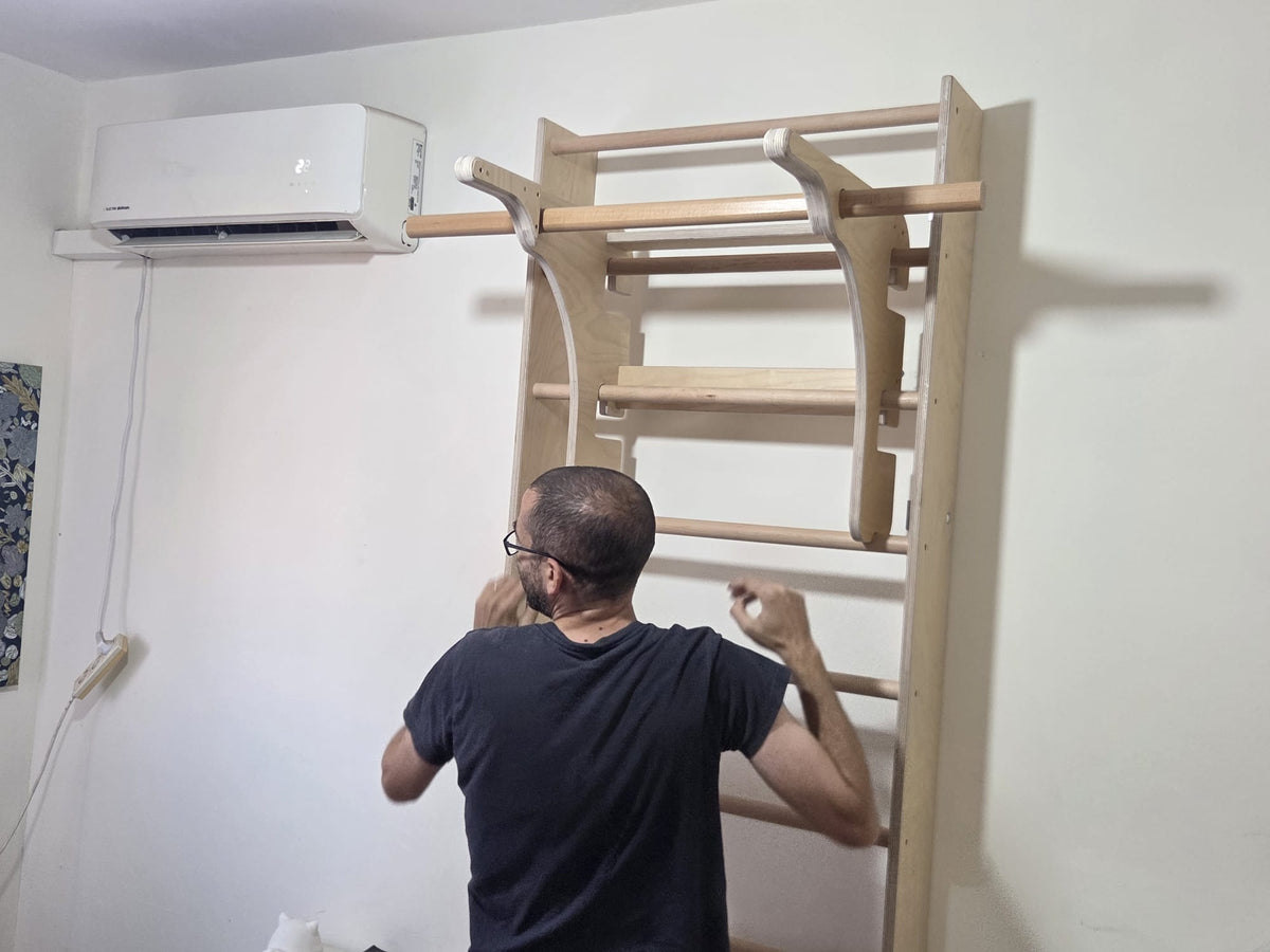 מתח ומקבילים עבור סולם שוודי דגם קלאסי אבא בונה - סולמות שוודים