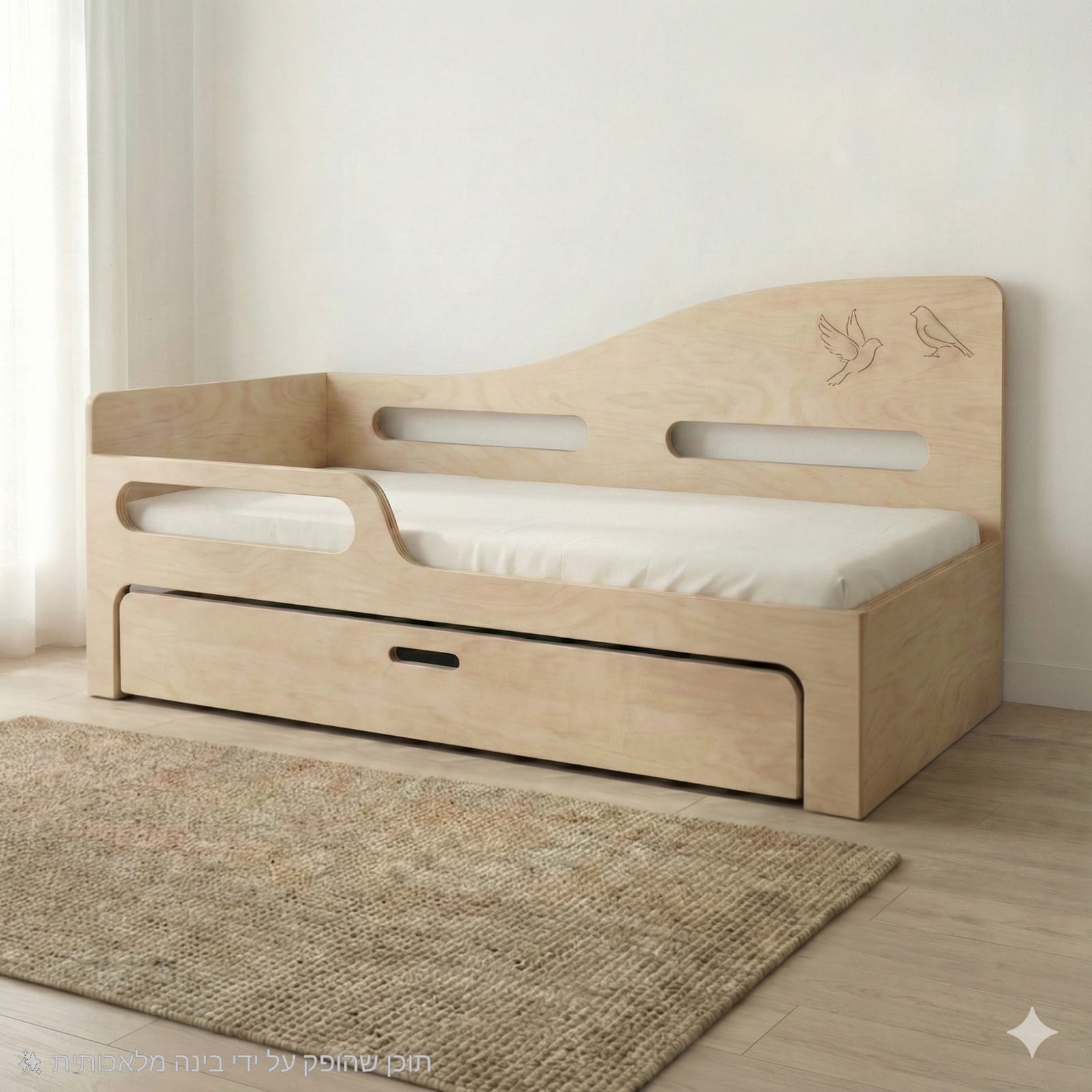 מיטת חבר - דגם קן לציפור