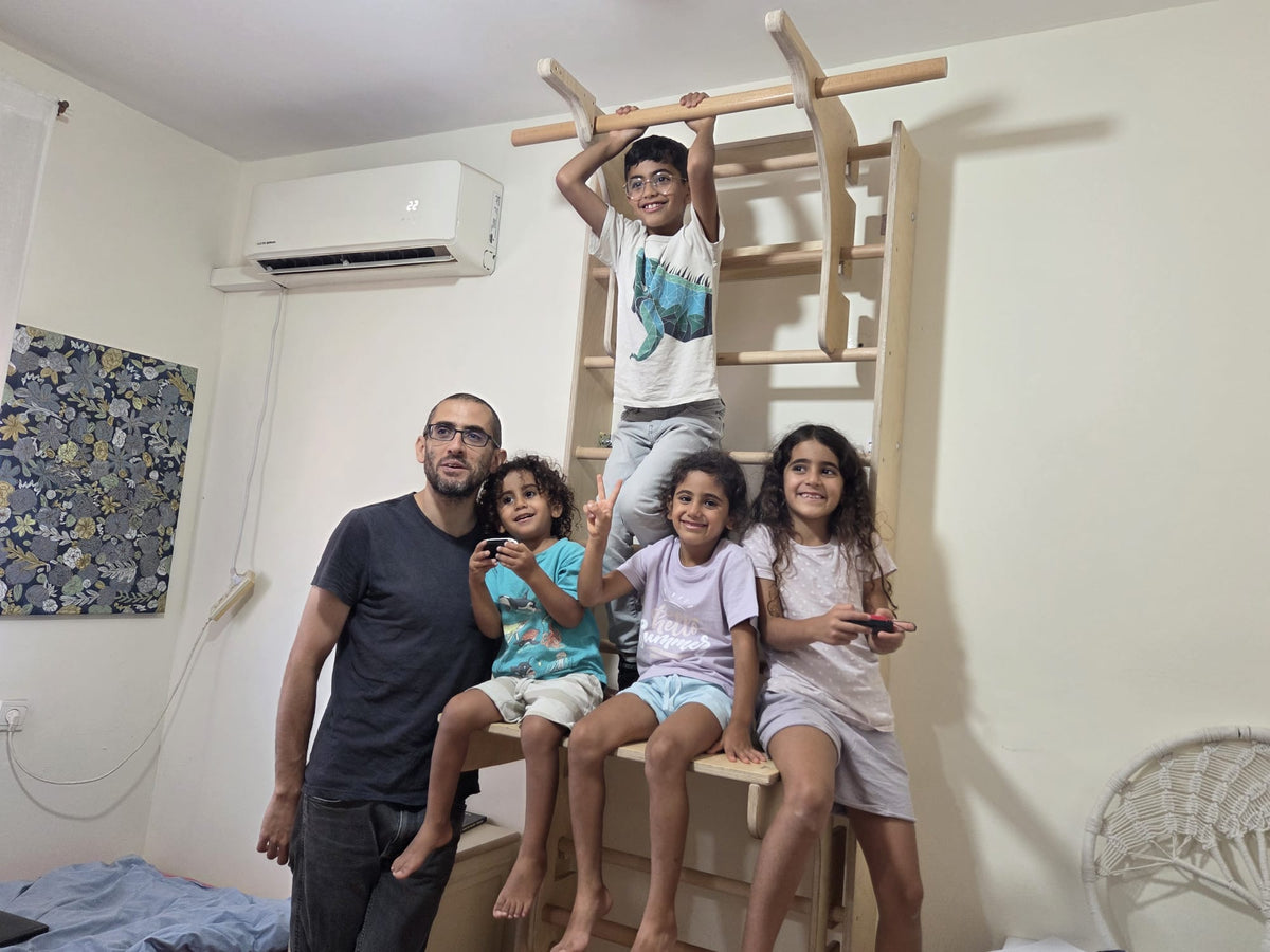 מתח ומקבילים עבור סולם שוודי דגם קלאסי אבא בונה - סולמות שוודים