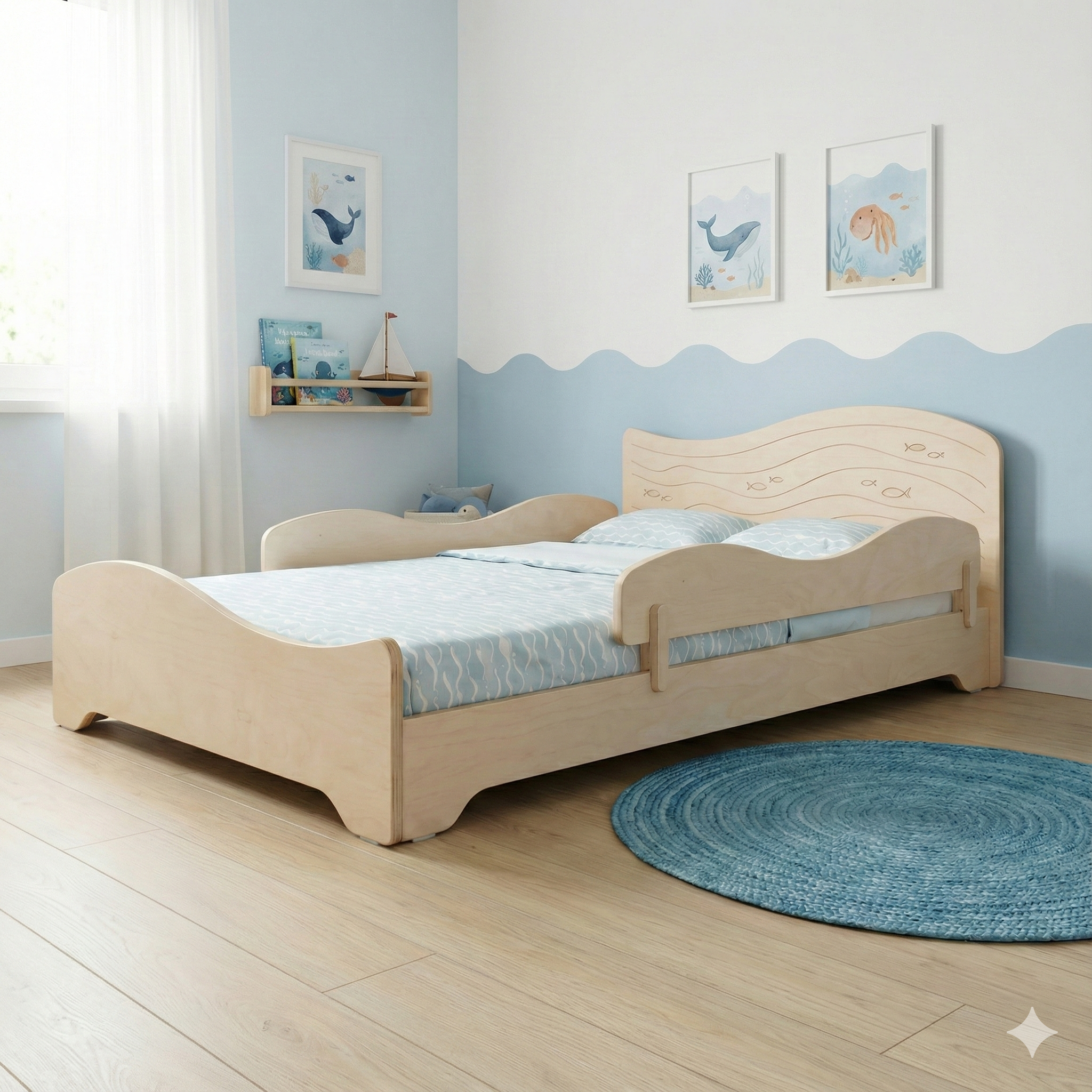 מיטת רצפה מונטסורית - דגם נמו