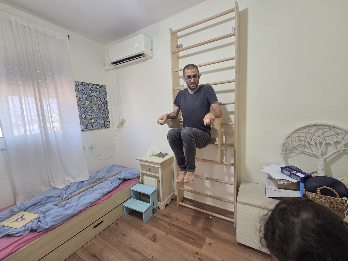מתח ומקבילים עבור סולם שוודי דגם קלאסי אבא בונה - סולמות שוודים
