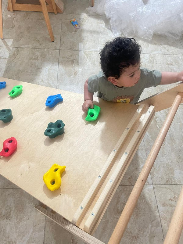 משולש טיפוס אתגרי - דגם מתקפל עם משטח טיפוס ומגלשה לחיזוק מוטוריקה גסה והנאה