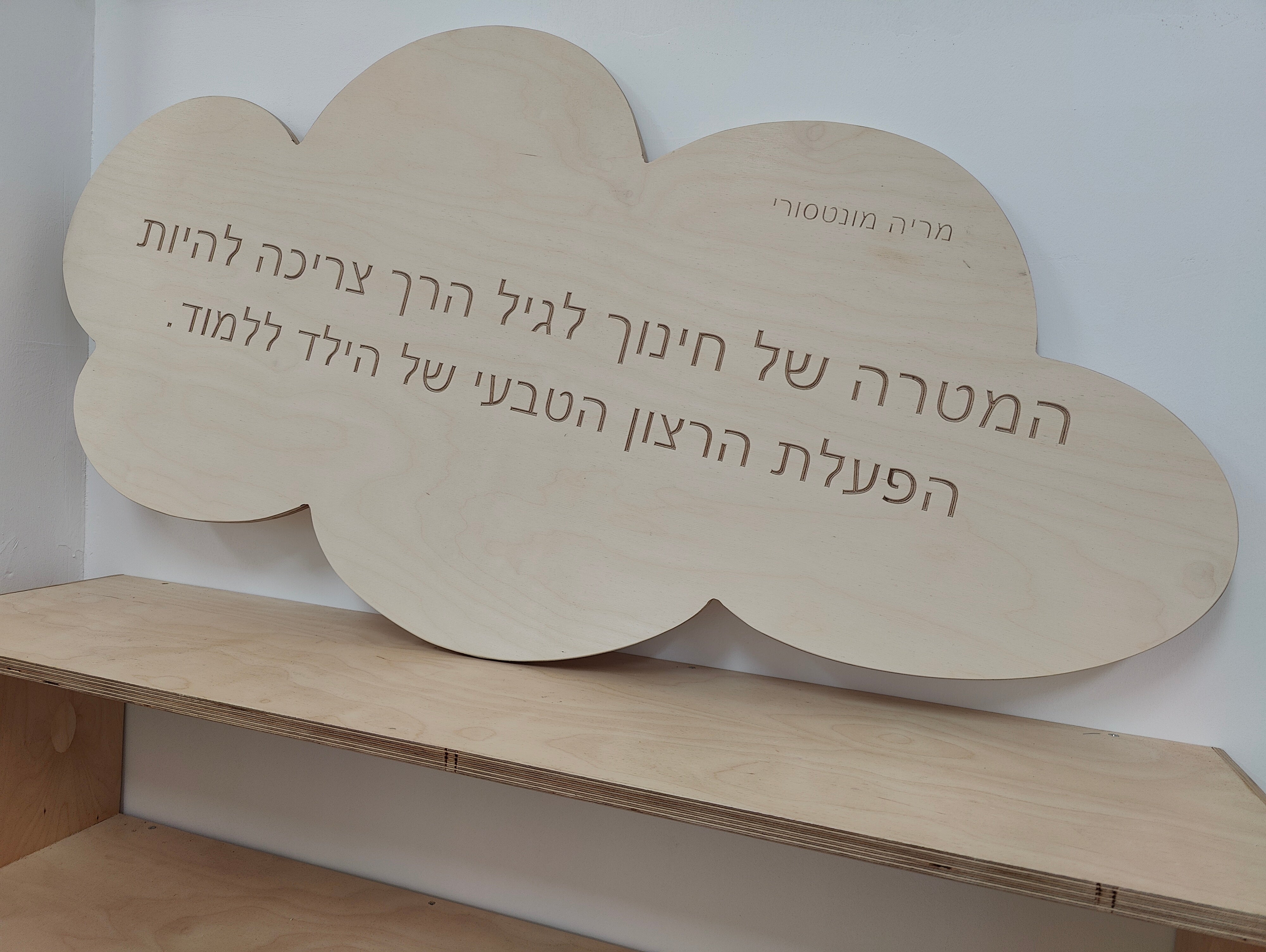 ענן לחיפוי קיר עם הקדשה אישית